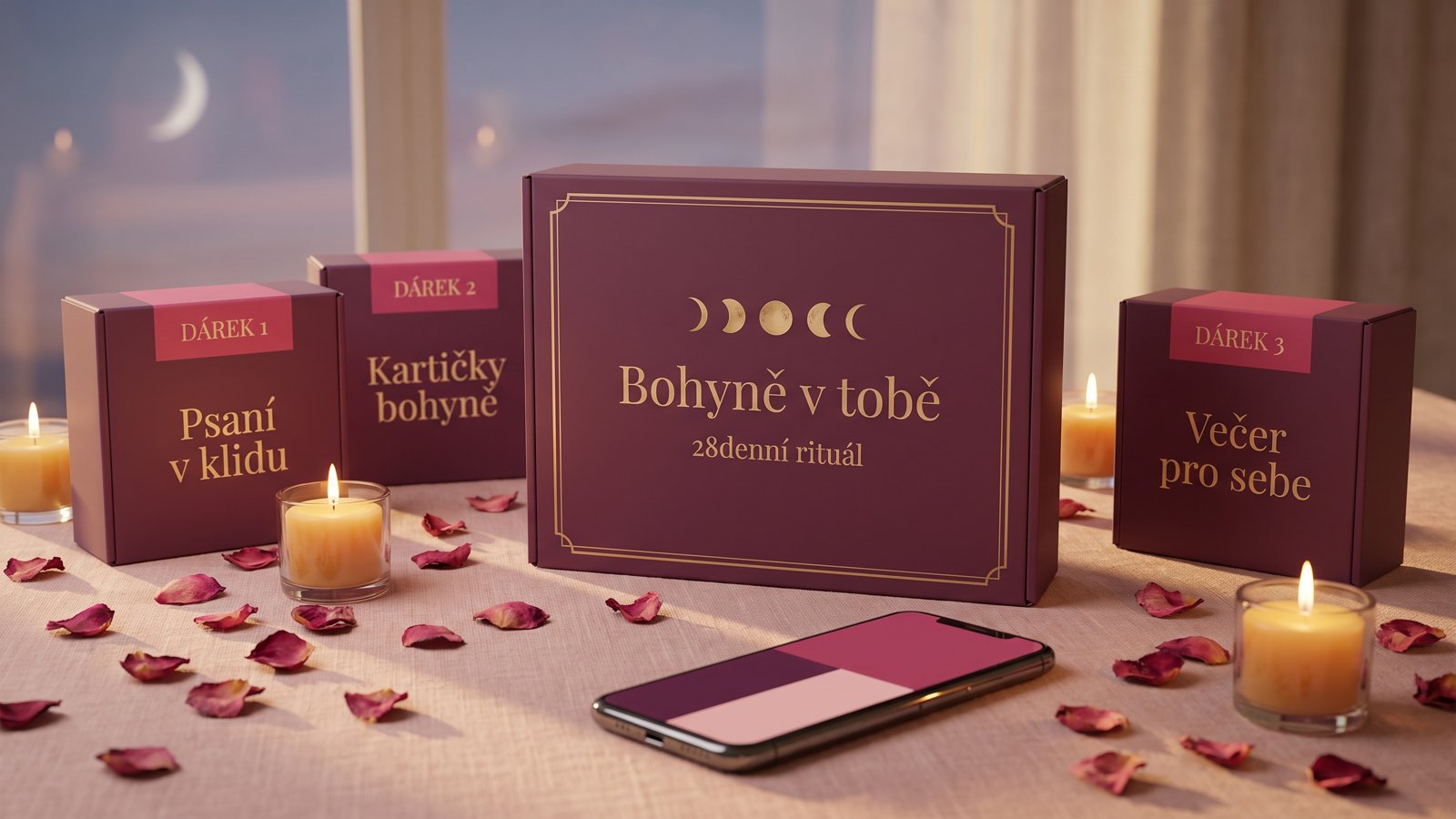 Bohyně v tobě – krabice s rituálem a třemi dárky